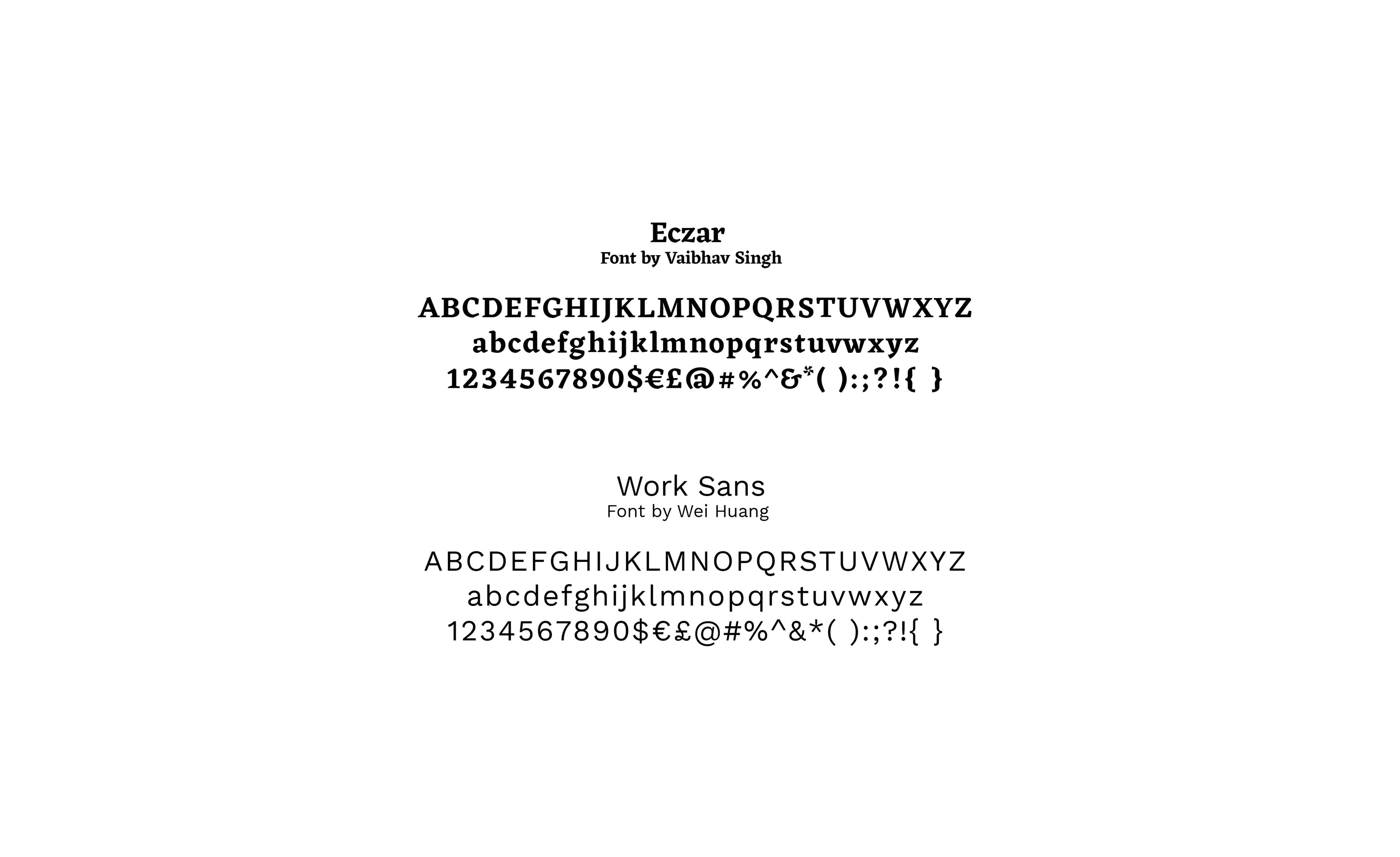 Spécimen typographique