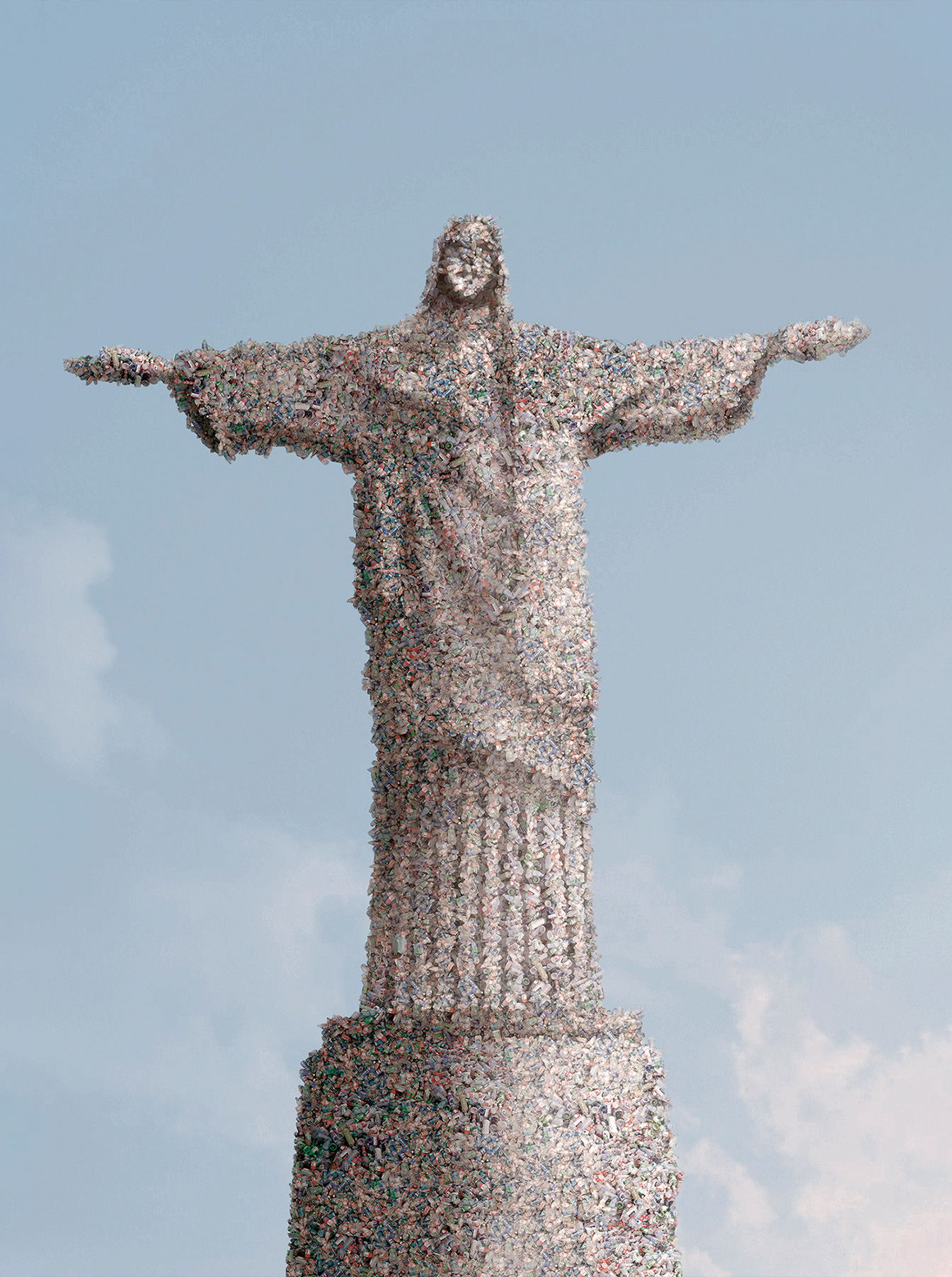 Le corcovado en déchets plastiques