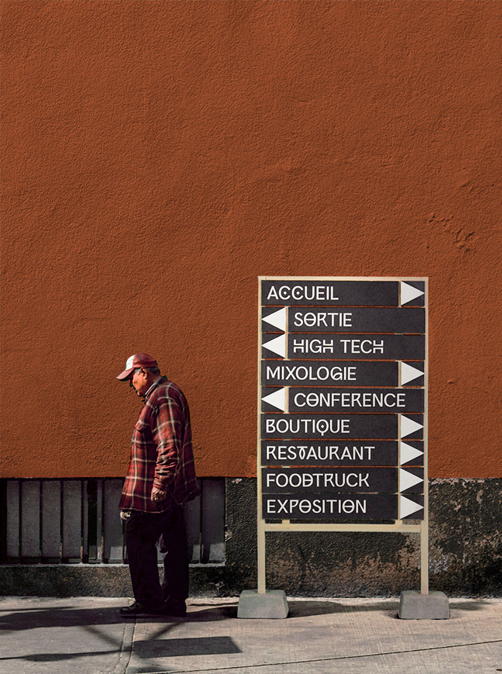 Panneau signalétique dans la rue