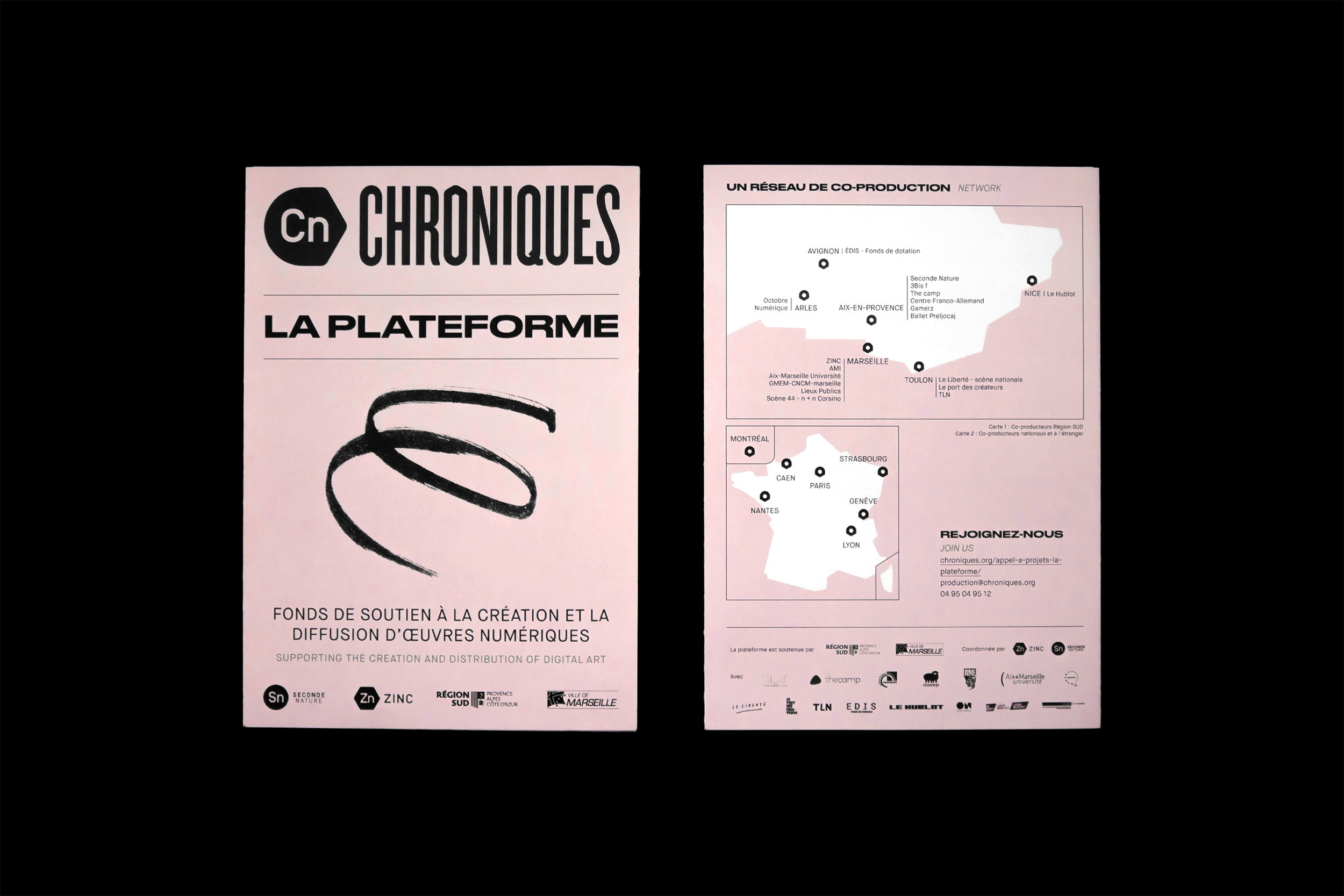 Chroniques plaquette plateforme recto verso