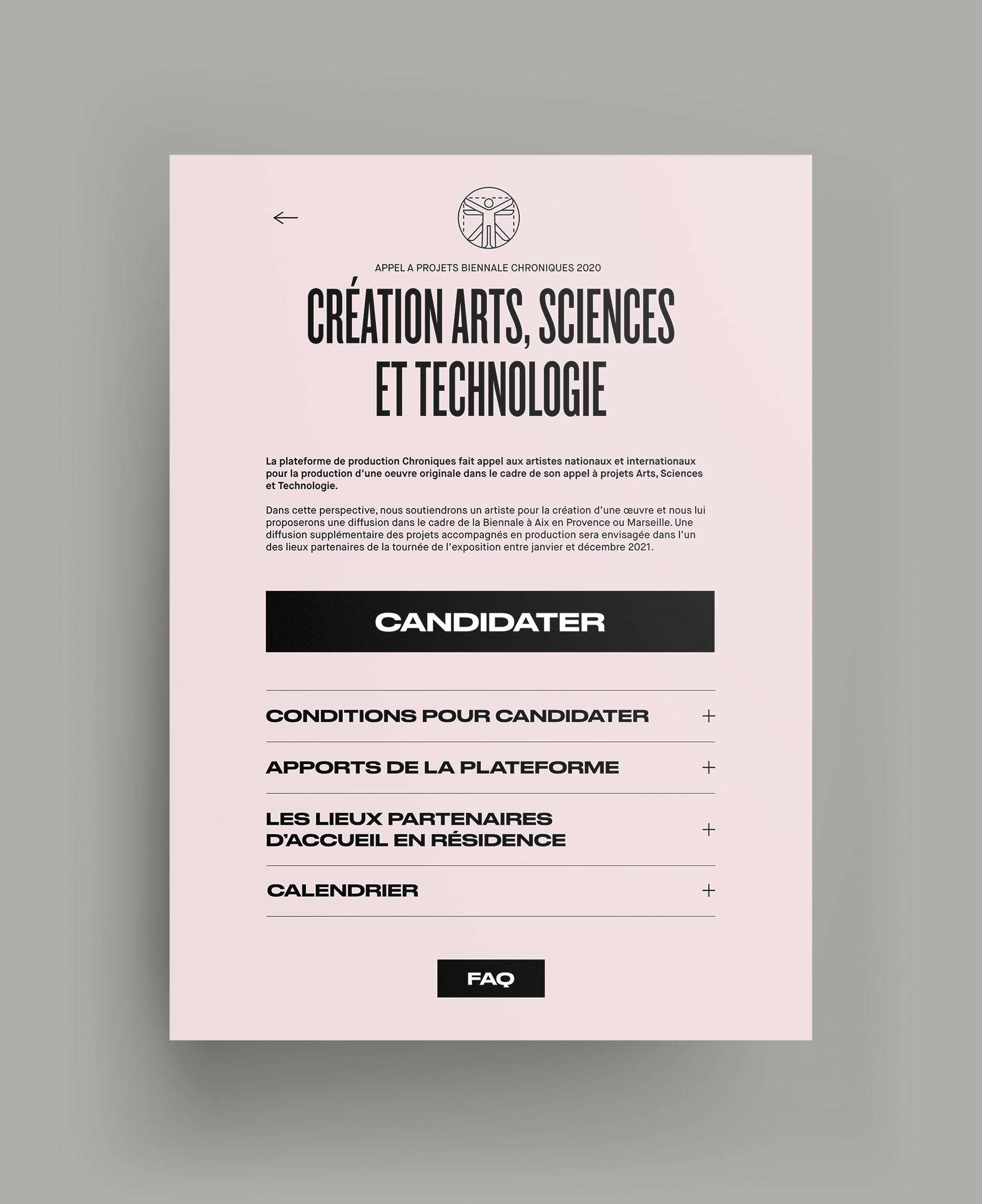 Chroniques web design appel à projet