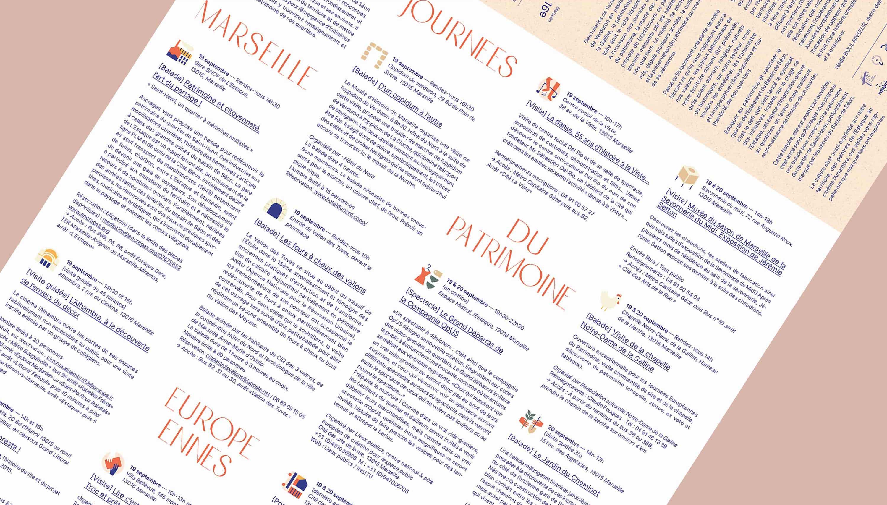 Programme journées du patrimoine Marseille